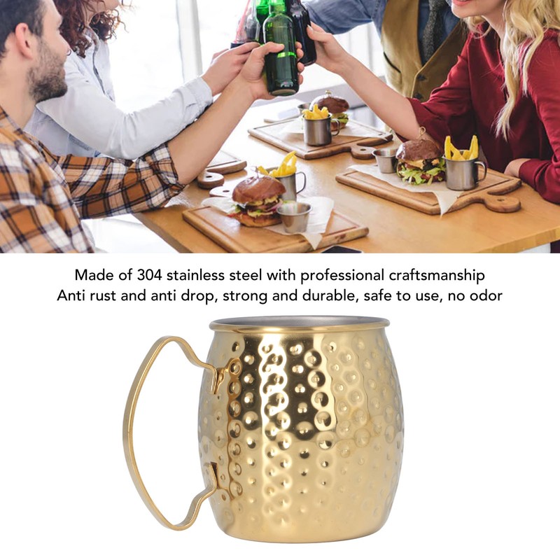 Moscow Mule Mug Exquisite 304 Stainless Steel 500ml Large Capacity