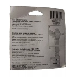 Universal Building Systems Rail And Post Fastener