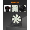 AZHZ Black A/C Condenser Fan Assembly for Honda for Odyssey
