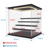 Nynelly Acrylic Lighted Display Case for Collectibles, 5 Tier Figure
