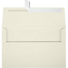 LUXPaper A10 Invitation Envelopes | Peel & Press | 6" x 9 1/2" | Natural Linen | 80lb. Text | 500 Qty