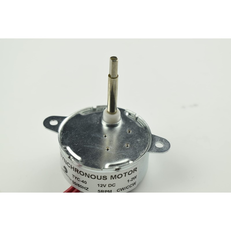 CHANCS Synchronous Motor TYC-40 DC 12V 5RPM CW/CCW Flat Shaft