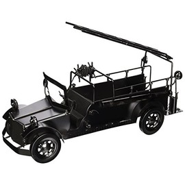 WINE BODIES Firefighter Fire Truck Metal Wine Bottle Holder, Charcoal