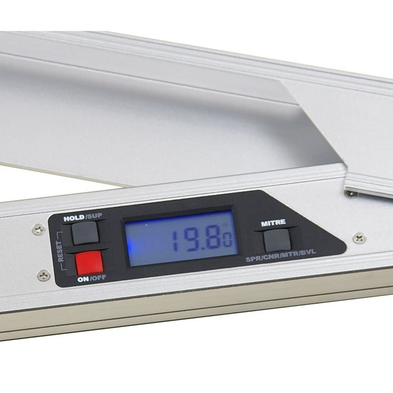 Digital 450mm Angle Protractor Inclinometer Finder & High Accruacy Spirit