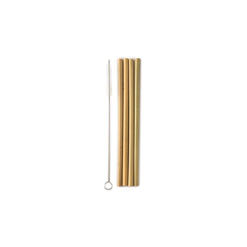 The Humble Co. Bamboo Straws 4 Items & Cleaning Brush
