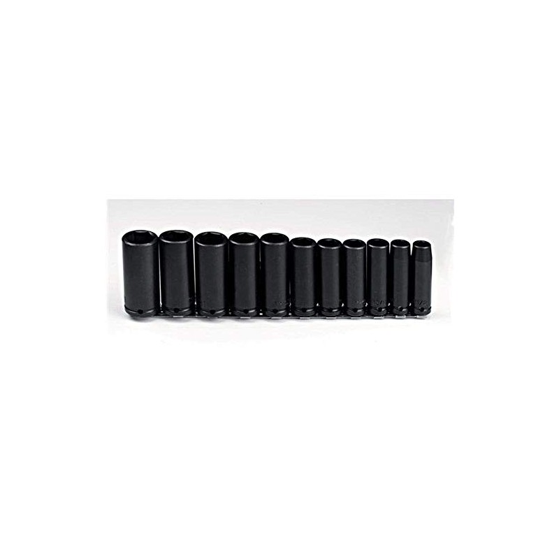 1/2" Drive 11 Piece Deep Impact Socket Set - 6