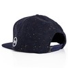 Blackskies Snapback cap, black, brown, grey wool screen, unisex premium