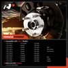 A-Premium 2 x Rear Wheel Bearing and Hub Assembly with