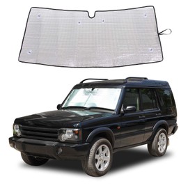 Windshield Sunshade Fit for Land Rover Discovery 2 1998-2003, Folding Car Sun Shade for Front Window, Auto Sun Protection Visors Blocks UV Rays and Keeps Vehicle Cool