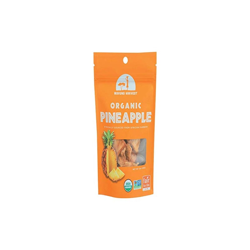Mavuno Harvest Dried Pineapple, Organic, 2 Oz
