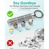 Titanium Keychain Pill Holder Small Metal Pill Case