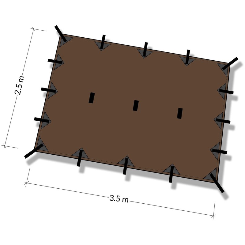 DD Tarp M Tarpaulin - Versatile, Lightweight Army Tarpaulin, Coyote