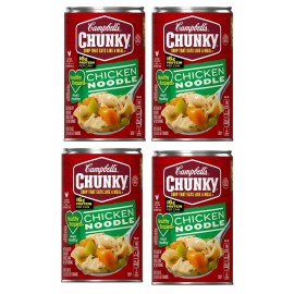 Campbell's 4 Cans Campbell's Chunky Soup Healthy Request Chicken Noodle Soup Size 18.8 oz