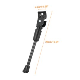 HARFINGTON Back Bike Kickstand for 18 inch Wheel Carbon Steel Bicycle Single-Side Kick Stand Rear Mount Bikes Support Racks, Black
