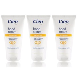 3x Lidl - Cien | Anti Aging Hand Cream with Q10 & UV Filters | 75 mL Each
