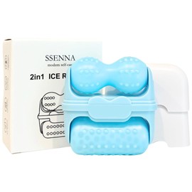 SSENNA 2in1 Ice Roller for Face and Body Shaping, Cooling Therapy - Reduce Puffiness and Skin Tightening, Self-care Gift