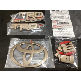 Toyota TRD Sport Bronze Emblem Overlay Set, 2025+ 4Runner, ABS Plastic
