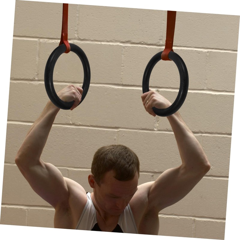 iplusmile 2pcs Gymnastic Rings for Strength Training Bodyweight Workouts for