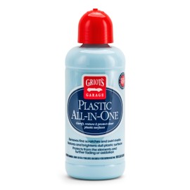 Griot's Garage Plastic All-in-One, Polish, Restore, and Protect Vehicle Lights, Gauges, B-Pillars, Windscreens and More, Ceramic Infused Protection, 16oz, 10872