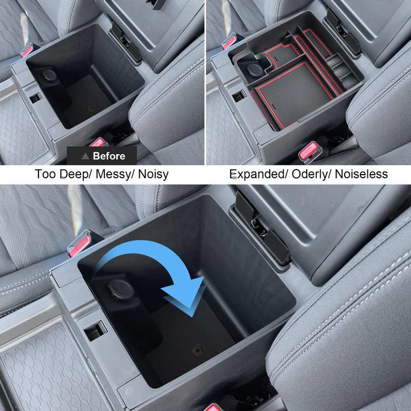 Coleya 2022-2024 2025 Frontier Center Console Organizer for Nissan Frontier