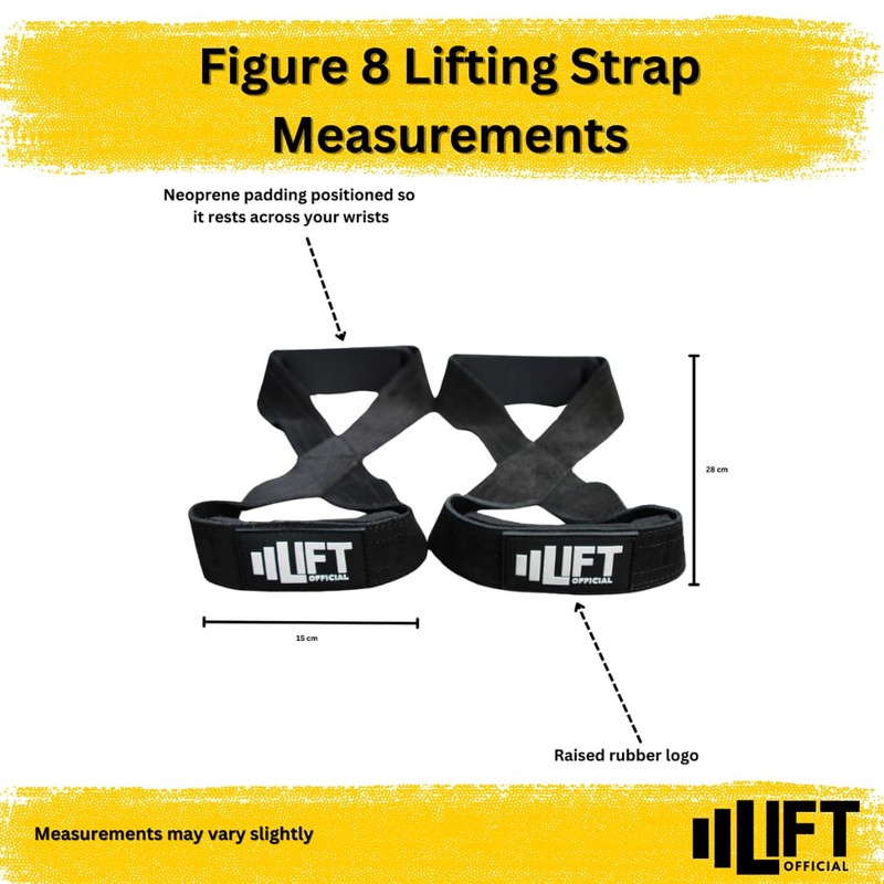 Figure 8 Lifting Straps - Suede Leather - Black