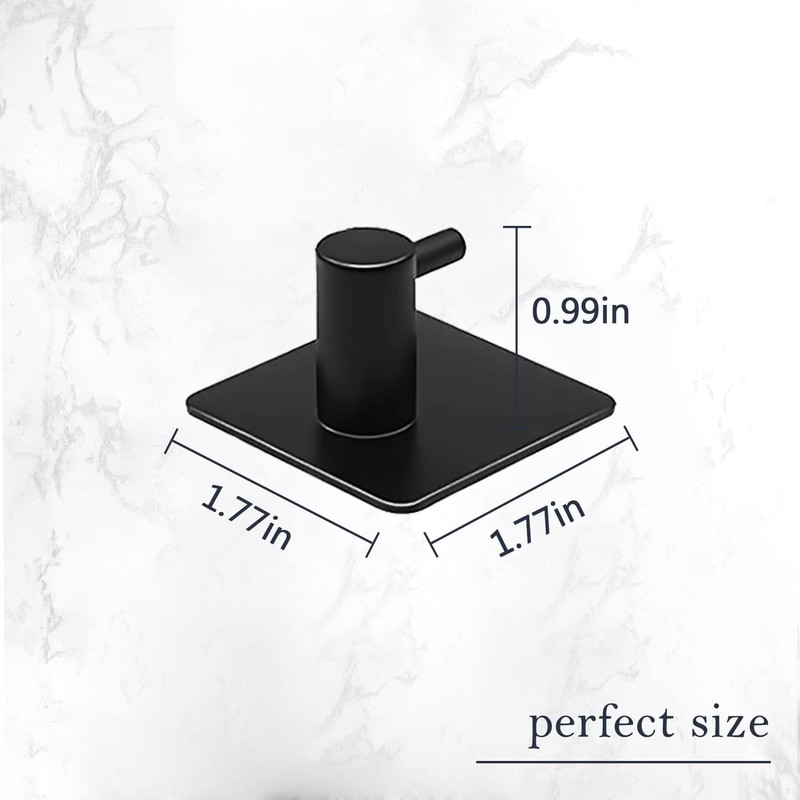 PNWNNH Adhesive Towel Hooks Heavy Duty Stick on Wall Hooks