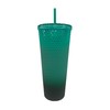 Starbucks Green Gradient Studded Acrylic Tumbler Fall Winter Holiday 2022