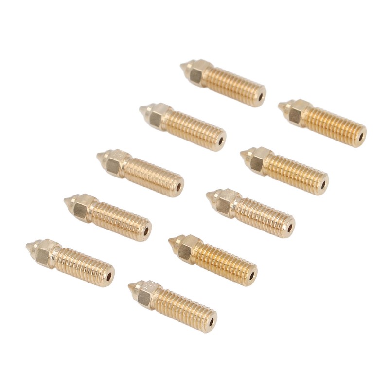 10Pcs 3D Printer Nozzle Kit High Flow Smoother Operation Bass