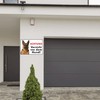 Pubblimania German Shepherd Warning Beware of the Dog! Aluminium Composite