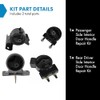 TRQ TRQ Engine Motor Manual Transmission Mount Kit Set of