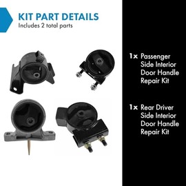 TRQ TRQ Engine Motor Manual Transmission Mount Kit Set of 4 Fits Aerio 2.0L AT 2.3L MT
