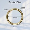 10 Pcs Metal Spring Round Carabiner Inner Diameter 1 Inch