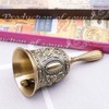 Hoshiumi Retro Bronze Hand Bell Rose Pattern Hand Waving Bell