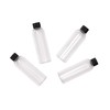 SEB Enterprises 100ml Travel Bottles with Black Screw Lids Pack