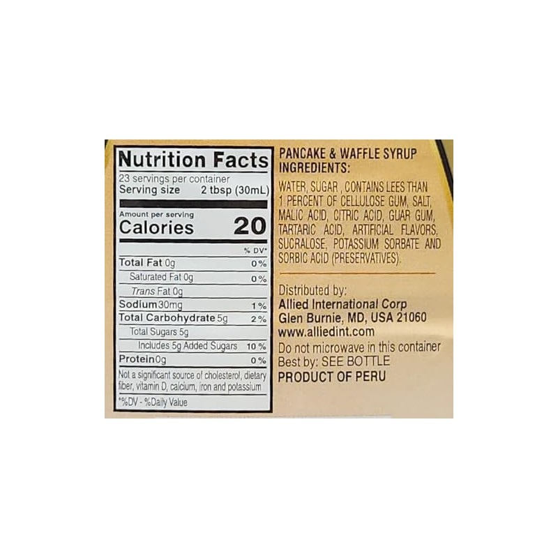 3 Pack of Pancake and Waffle Syrup Forrelli Gluten Free