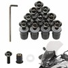 Windscreen Screws, Pack of 10 Motorcycle Windshield Mounting Screws, M5