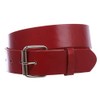1 1/2" (38mm) Snap On Plain Leather Jean Belt With