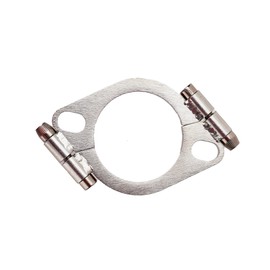 Rwraps 3.0 Inch Split Flange Repair Kit,Iron galvanized Exhaust Flange 2 Bolt 3.0"/76mm Flat Split Flange Repair Replacement Kit