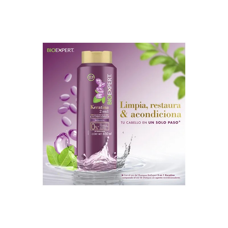 Shampoo & Acondicionador Bioexpert Restauración 2en1 650ml
