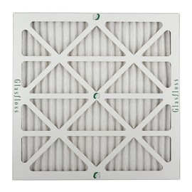Glasfloss 20x20x1-1 Inch MERV 10 - Pack of 6 - Pleated Air Filter - Furnace Air Filter- Made in USA (Actual Size: 19 1/2 x 19 1/2 x 7/8 Inch)
