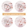 Coasters for Drinks,Pink Marble Coasters Set of 6 with Cork