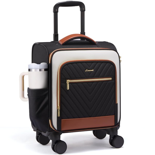 LOVEVOOK Underseat Carry On Luggage Airline Approved, 16 Inch Softside