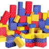 Junkin 80 Pack Jumbo Cardboard Building Blocks for Kids Large Stacking Cardboard Bricks Thick Building Blocks for Construction Supplies Favor Preschool Daycare Toddlers