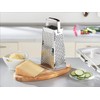 Leifheit Comfortline Four Sided Box Grater Steel Plastic White