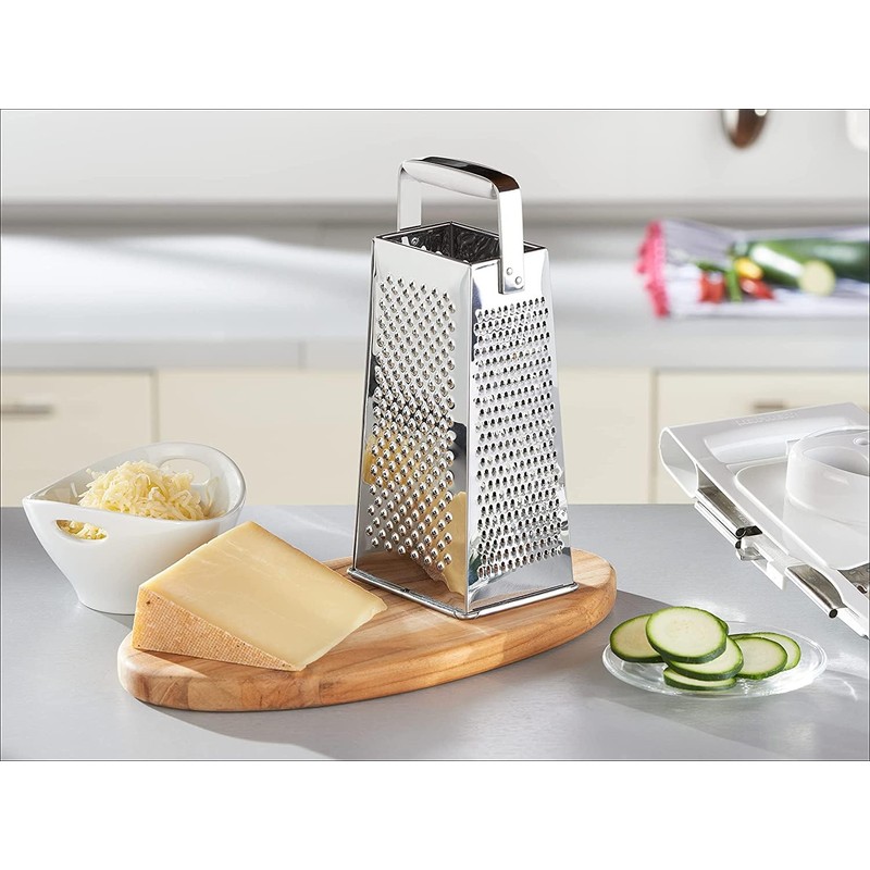 Leifheit Comfortline Four Sided Box Grater Steel Plastic White