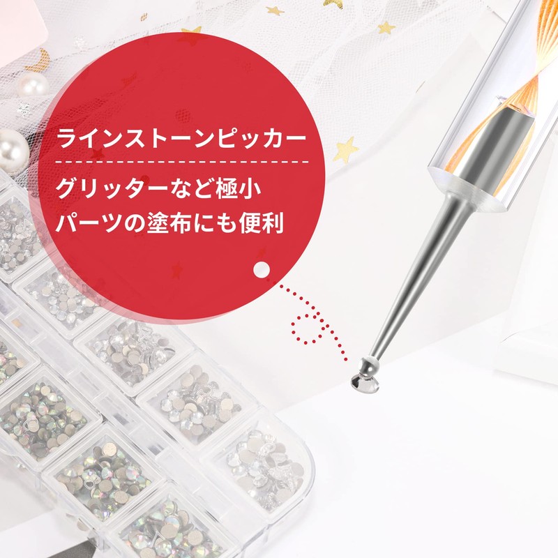 Annhua Dot Pen Nail Set of 5 Double Ended Gel