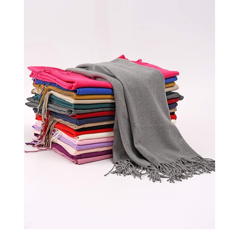 RIIQIICHY Scarf, Women's Scarf, Large Scarf, Weddings, Cashmere Touch, Solid,
