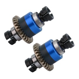 2Pcs Assembled Differential 30T 0.8Mod for ARRMA 1/18 Granite GROM, Typhon GROM, 1/14 Mojave GROM, 1/12 Losi NASCAR AWD RC Racecar (Blue)