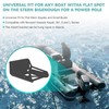 Universal Transom Trolling Motor Mount for Kayaks,Heavy Duty Marine-Grade