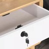 4 Sets Cam Lock 22mm, Cabinet Locks with Keys, Black